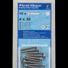 Arvid Nilsson Maskinskrue A4 PH M4 x 30 mm 10-pak| Maskinskruer, Bolte Og Møtrikker