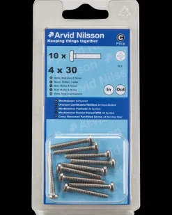 Arvid Nilsson Maskinskrue A4 PH M4 x 30 mm 10-pak| Maskinskruer, Bolte Og Møtrikker