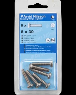 Arvid Nilsson Maskinskrue A4 PH M6 x 30 mm 6-pak| Maskinskruer, Bolte Og Møtrikker