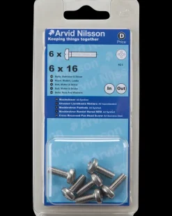 Arvid Nilsson Maskinskrue A4 PH M6 x 16 mm 6-pak| Maskinskruer, Bolte Og Møtrikker