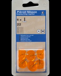 Arvid Nilsson Møbelglider + stift Ø22 mm 6-pak| Øvrige Monteringsbeslag