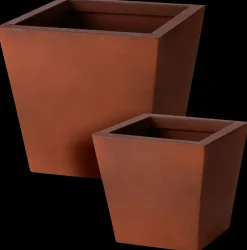 Metalpottesæt firkantet rust| Potter, Krukker Og Plantemøbler