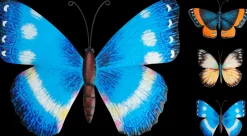 Metalsommerfugl til væg| Øvrige Haveartikler