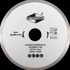 Mitsutomo Diamantskæreskive Ø125 mm - flise| Skære- Og Slibeskiver