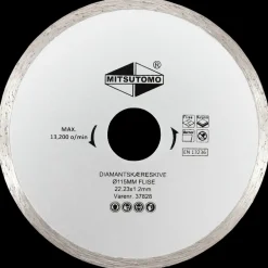 Mitsutomo Diamantskæreskive Ø115 mm - flise| Skære- Og Slibeskiver