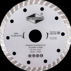 Mitsutomo Diamantskæreskive Ø125 mm - turbo| Skære- Og Slibeskiver