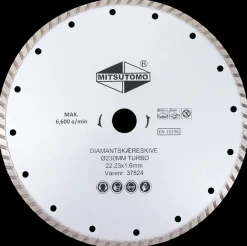 Mitsutomo Diamantskæreskive Ø230 mm - turbo| Skære- Og Slibeskiver