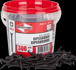 Mitsutomo Gipsskrue træ 3,9 x 45 mm 300 stk.| Skruer