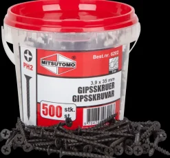 Mitsutomo Gipsskrue træ 3,9 x 35 mm 500 stk.| Skruer