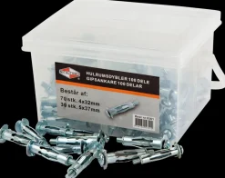 Mitsutomo Hulrumsdyvel med skrue 100 stk.| Dyvler Og Plugs