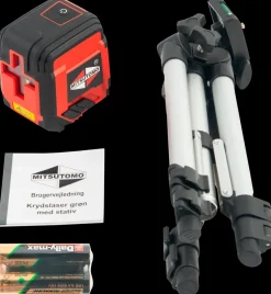 Mitsutomo Krydslaser med stativ - grøn laser| Måleværktøj