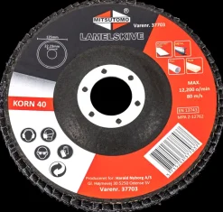 Mitsutomo Lamelskive Ø125 mm K40| Skære- Og Slibeskiver