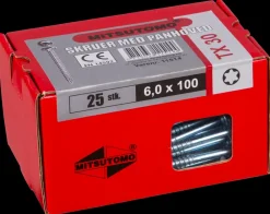 Mitsutomo Panskrue 6,0 x 100 mm 25 stk.| Skruer