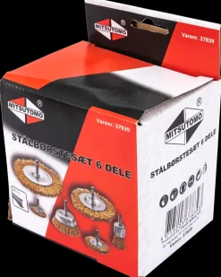 Mitsutomo Stålbørstesæt 6 dele| Stålbørster