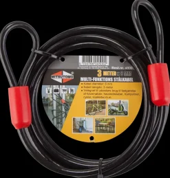 Mitsutomo Stålkabel Ø8 mm 3 meter| Hængelåse