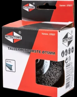 Mitsutomo Tallerkenbørste stål Ø75 mm| Stålbørster