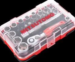 Mitsutomo Topnøglesæt mini i tomme - 25 dele| Topnøglesæt Og Skralder