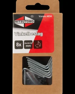 Mitsutomo Vinkelbeslag 30 x 30 x 30 mm 8-pak| Vinkelbeslag