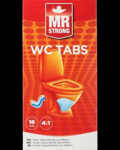 MR STRONG WC tabs 16 x 20g| Rengøringsmidler
