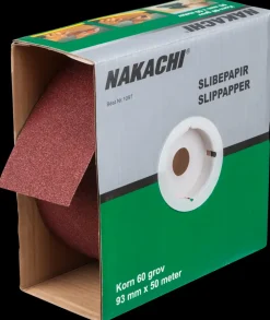 Nakachi Slibepapir 93 mm x 50 m K60| Slibepapir