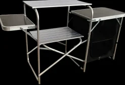 Nakano Køkkenbord med opbevaringsplads| Campingmøbler