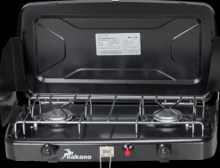 Nakano Transportabel gaskogeplade 2 brænder| Gasblus Og Gaskogeplader
