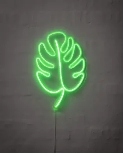BRIGHT DESIGN Neonskilt Blad H. 36 x B. 25 cm| Indendørs Væglamper