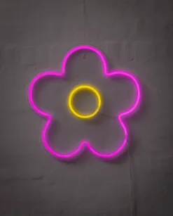 BRIGHT DESIGN Neonskilt Blomst Ø33 cm| Indendørs Væglamper