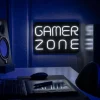 BRIGHT DESIGN Neonskilt Gamer Zone H. 28 x B. 41 cm| Indendørs Væglamper