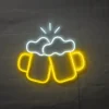 BRIGHT DESIGN Neonskilt Ølkrus H. 37 x B. 40 cm| Indendørs Væglamper