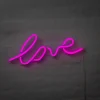 BRIGHT DESIGN Neonskilt Love H. 18 x B. 45 cm| Indendørs Væglamper