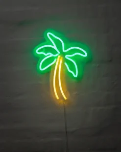 BRIGHT DESIGN Neonskilt Palme H. 31 x B. 25 cm| Indendørs Væglamper