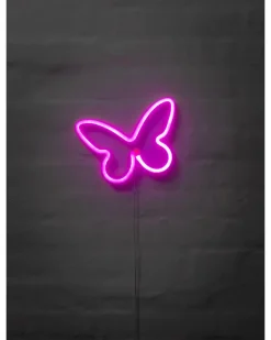 BRIGHT DESIGN Neonskilt Sommerfugl H.16 x B.23 cm| Indendørs Væglamper