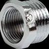 Nippelmuffe 3/4" x 1/2" - Messing forkromet| Rør Og Fittings