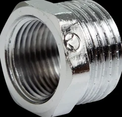 Nippelmuffe 3/4" x 1/2" - Messing forkromet| Rør Og Fittings