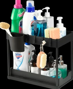 Sjöbo Home Opbevaringsstativ med 2 hylder| Garderobe Og Opbevaring