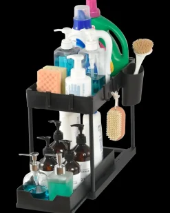 Sjöbo Home Opbevaringsstativ med 2 hylder| Garderobe Og Opbevaring