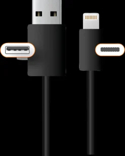 STEVISON Opladerkabel iPhone 0,5 meter - sort| Usb-Kabler