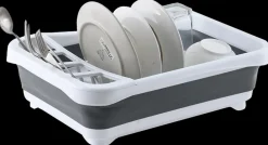 Opvaskestativ foldbar hvid/grå| Rengøringsartikler