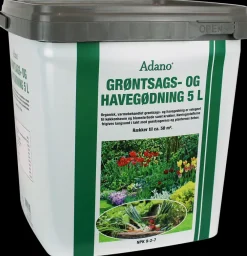 Adano Organisk grøntsags- og havegødning 5 L| Gødning Og Jord