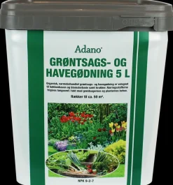 Adano Organisk grøntsags- og havegødning 5 L| Gødning Og Jord