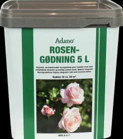 Adano Organisk rosengødning 5 L| Gødning Og Jord