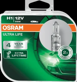 Osram autopære H1 Ultralife 2-pak| Autopærer