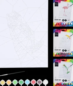 Paint by numbers A4| Øvrige Hobbyartikler