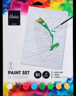 Paint by numbers A4| Øvrige Hobbyartikler