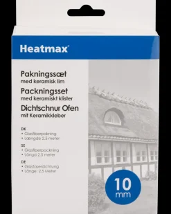Heatmax Pakningssæt med lim - 10 mm| Brændeovnstilbehør