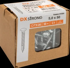 DXstrong Panskrue 5,0 x 50 mm TX25 50 stk.| Skruer