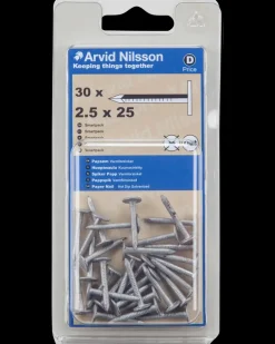Arvid Nilsson Papsøm 2,5 x 25 mm 30-pak| Søm Og Kramper