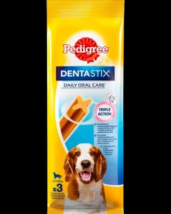 Pedigree DentaStix 3-pak - Medium| Hundefoder, Kattemad Og Godbidder