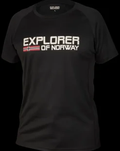 Explorer Of Norway Performance t-shirt - Sort| T-Shirts Og Skjorter